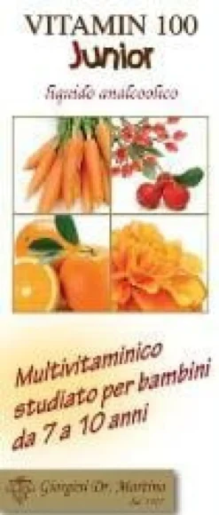 Integratore Vitamin 100 Junior multivitaminico, 200ml