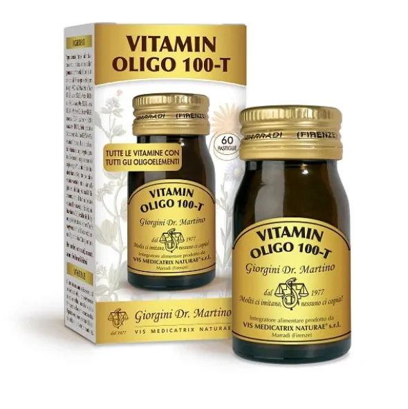 Integratore Vitamin Oligo 100-T multivitaminico, 60 pastiglie
