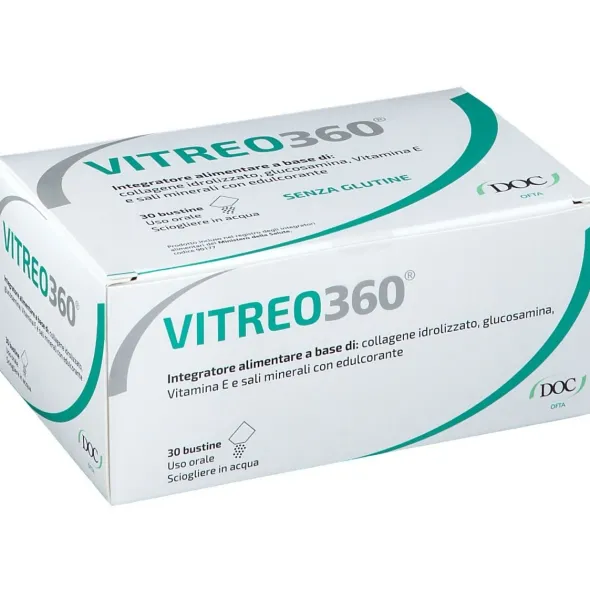 Integratore Vitreo360 collagene e glucosamina, 30 bustine