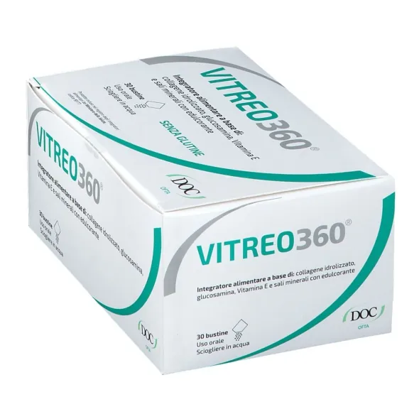 Integratore Vitreo360 collagene e glucosamina, 30 bustine
