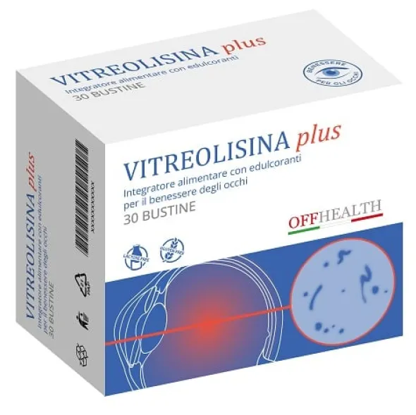 Integratore Vitreolisina Plus per la vista, 30 bustine
