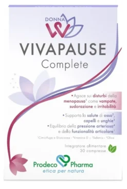 Integratore Vivapause Complete per la menopausa, 30 compresse