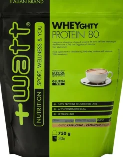 Integratore +Watt Wheighty Protein 80 gusto Cappuccino