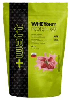 Integratore Wheyghty Protein 80 gusto Fragola, Doypack