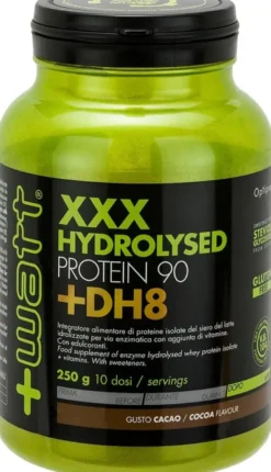 Integratore XXX Hydrolysed +DH8 proteine cacao, 250g