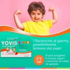 Integratore Yovis Bambini fragola, fermenti lattici 100ml