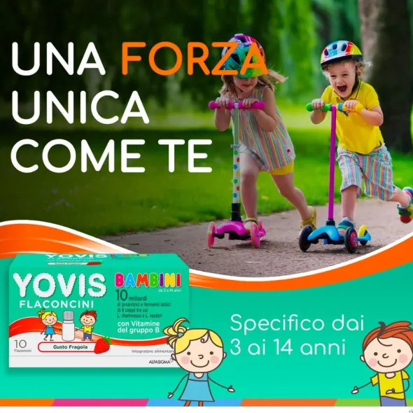 Integratore Yovis Bambini fragola, fermenti lattici 100ml