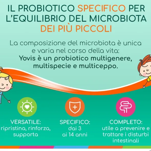 Integratore Yovis Bambini fragola, fermenti lattici 100ml