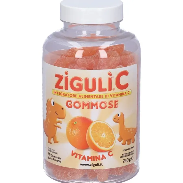 Integratore Ziguli C gusto arancia vitamina C, 60 gommose