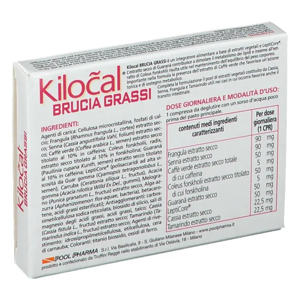 KILOCAL BRUCIA GRASSI 15 COMPRESSE