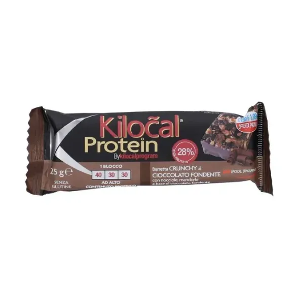 KILOCAL PROTEIN BARRETTA CIOCCOLATO FONDENTE NOCCIOLE MANDORLE 25 G