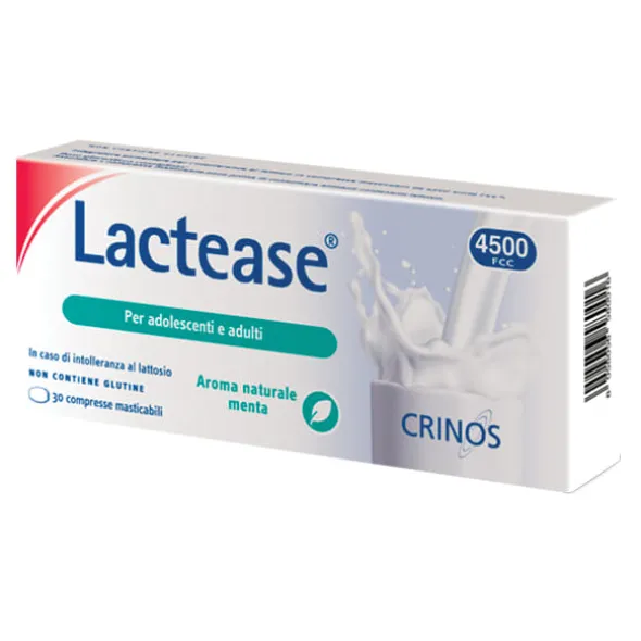 LACTEASE 4500 FCC AROMA MENTA 30 COMPRESSE MASTICABILI