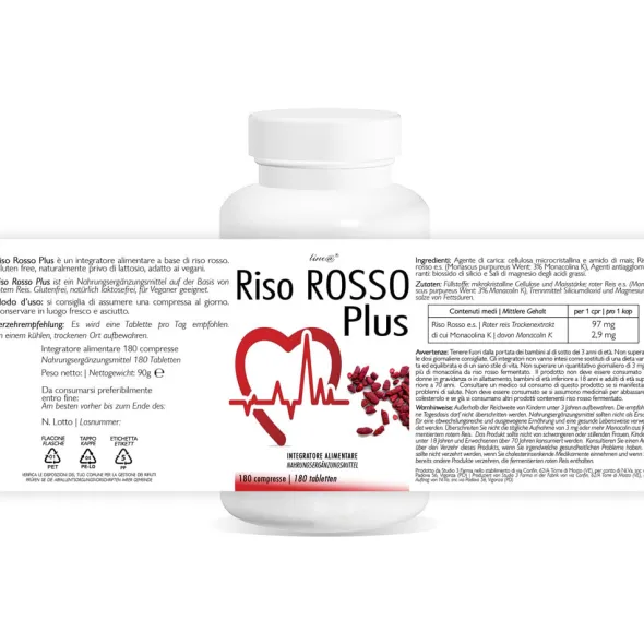 LINEA RISO ROSSO PLUS 180 COMPRESSE