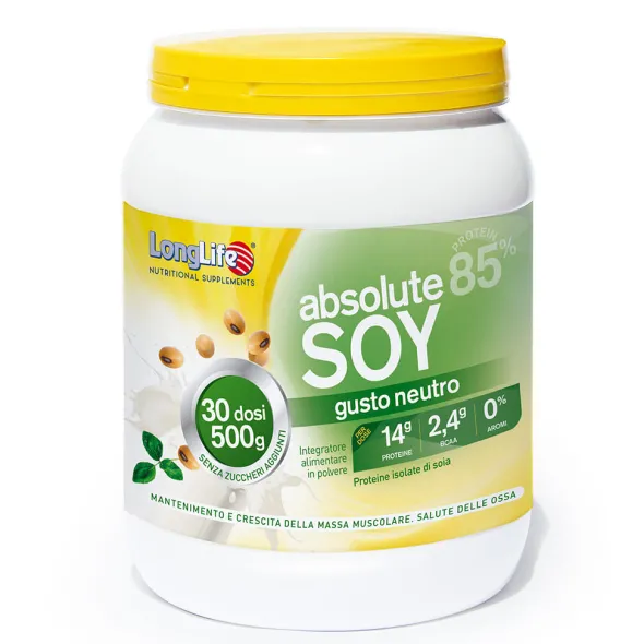 LONGLIFE ABSOLUTE SOY 500 G GUSTO NEUTRO SENZA GLUTINE SENZA LATTOSIO