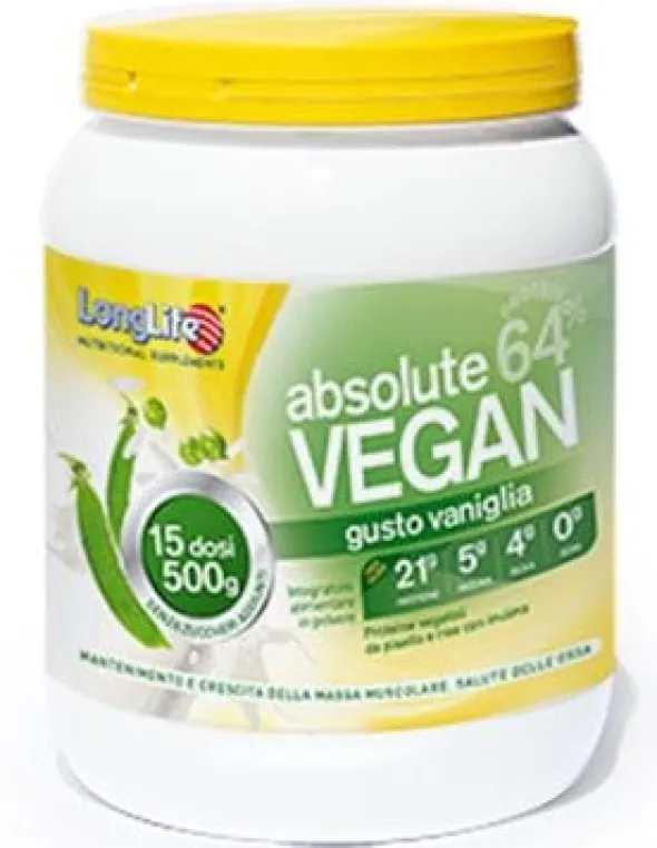 LONGLIFE ABSOLUTE VEGAN 500 G GUSTO VANIGLIA SENZA GLUTINE