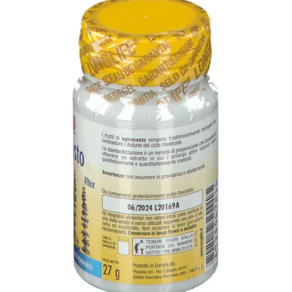LONGLIFE AGNOCASTO 60 CAPSULE VEGETALI