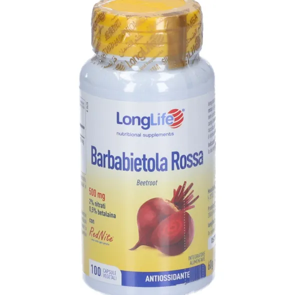LONGLIFE BARBABIETOLA ROSSA 500 MG 100 CAPSULE VEGETALI