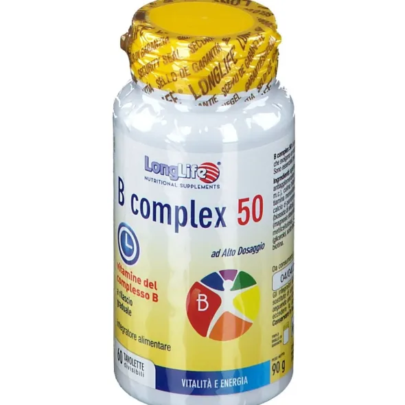 LONGLIFE B COMPLEX 50 RILASCIO GRADUALE 60 TAVOLETTE DIVISIBILI