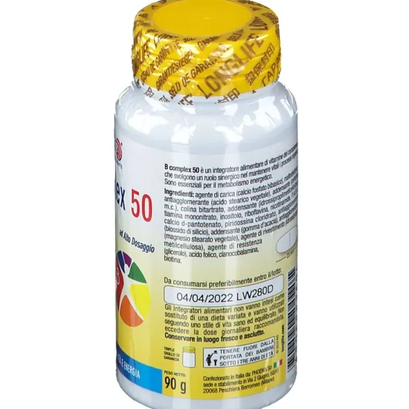 LONGLIFE B COMPLEX 50 RILASCIO GRADUALE 60 TAVOLETTE DIVISIBILI