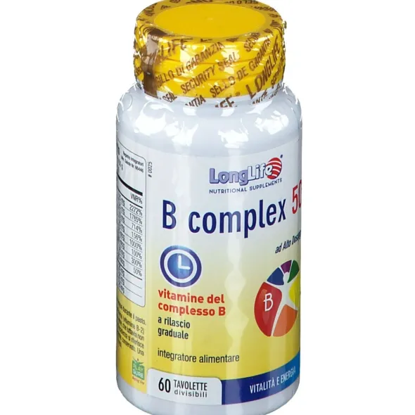 LONGLIFE B COMPLEX 50 RILASCIO GRADUALE 60 TAVOLETTE DIVISIBILI