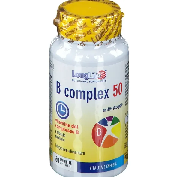 LONGLIFE B COMPLEX 50 RILASCIO GRADUALE 60 TAVOLETTE DIVISIBILI