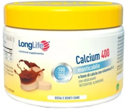 LONGLIFE CALCIUM 400 CACAO 100 COMPRESSE