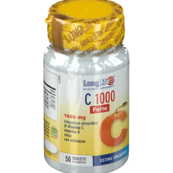 LONGLIFE C 1000 FORTE 50 TAVOLETTE RIVESTITE SENZA GLUTINE