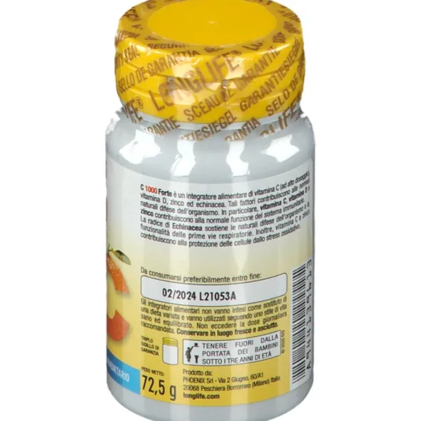 LONGLIFE C 1000 FORTE 50 TAVOLETTE RIVESTITE SENZA GLUTINE