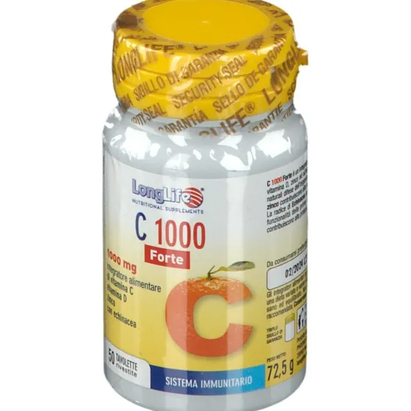LONGLIFE C 1000 FORTE 50 TAVOLETTE RIVESTITE SENZA GLUTINE