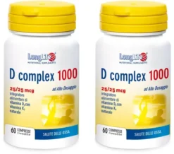 LONGLIFE D COMPLEX 1000 60 COMPRESSE Pack da 2
