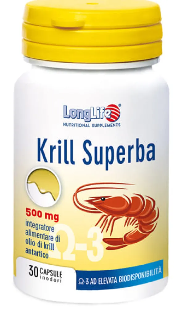 LONGLIFE KRILL SUPERBA 30 CAPSULE INODORI DA 600 MG