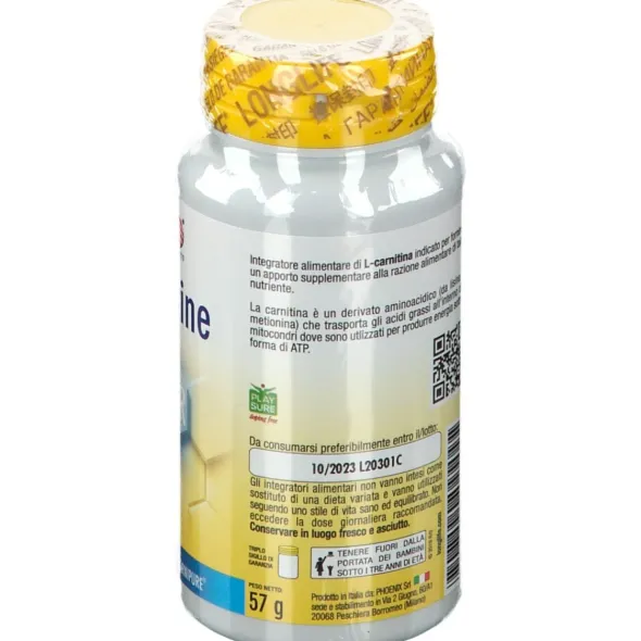 LONGLIFE L-CARNITINE 60 CAPSULE DI GELATINA DA 960 MG