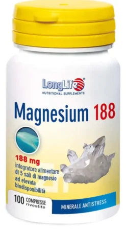 LONGLIFE MAGNESIUM 188 100 COMPRESSE RIVESTITE DA 6,5 G