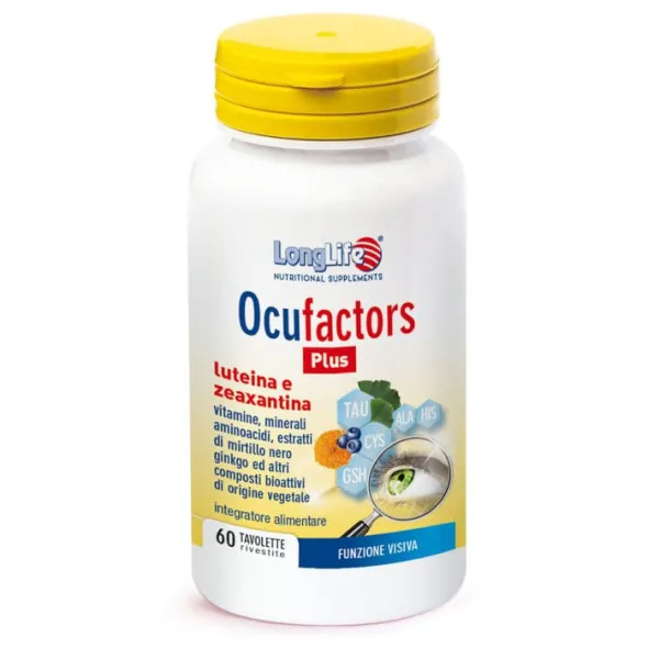 LONGLIFE OCUFACTORS PLUS 60 TAVOLETTE RIVESTITE