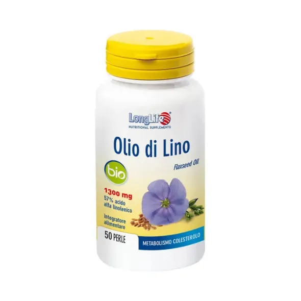 LONGLIFE OLIO DI LINO BIO 50 PERLE DI GELATINA