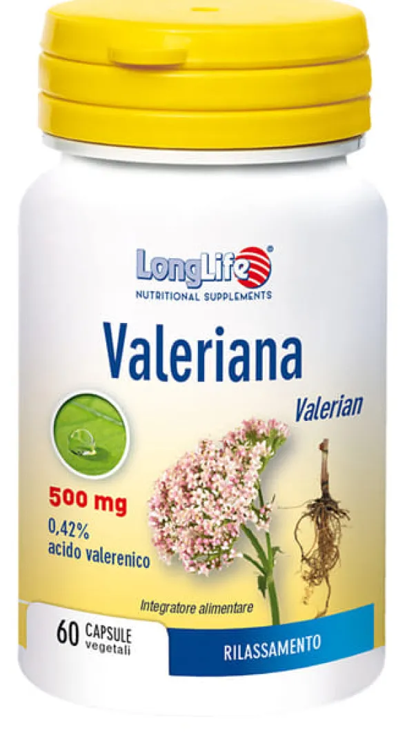 LONGLIFE VALERIANA 60 CAPSULE 500 MG