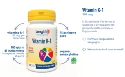 LONGLIFE VITAMIN K1 100MCG 100 COMPRESSE RIVESTITE