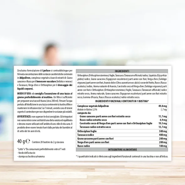 LYNFASE FITOMAGRA TISANA 20 BUSTE FILTRO 2 G CIASCUNA