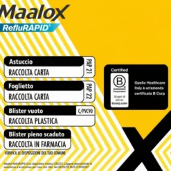Maalox Reflurapid blocca il reflusso, neutralizza il bruciore da iperacidità, 40 Compresse