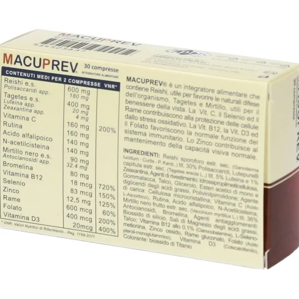 MACUPREV 30 COMPRESSE 37,5 G
