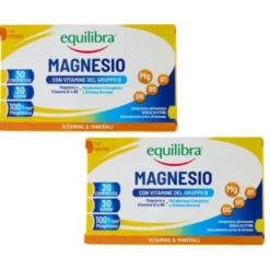 Magnesio con Vitamine Gruppo B 30 Compresse Pack X2