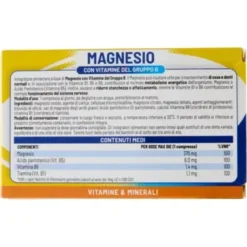 Magnesio con Vitamine Gruppo B 30 Compresse Pack X2