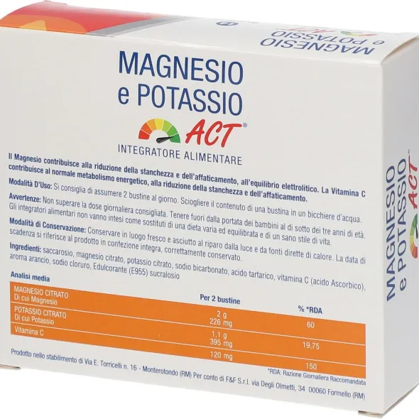 MAGNESIO E POTASSIO ACT 14 BUSTINE