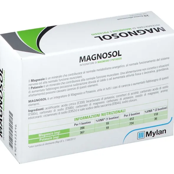 MAGNOSOL 20 BUSTINE EFFERVESCENTI