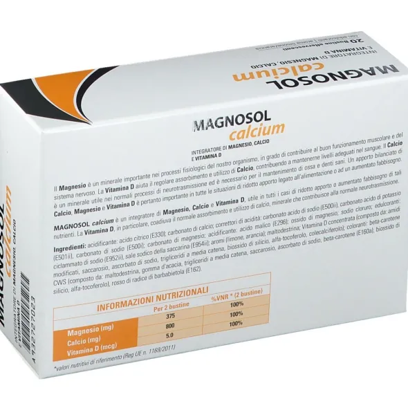 MAGNOSOL CALCIUM POLVERE EFFERVESCENTE 20 BUSTINE