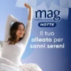 Mag Notte con Melatonina, Magnesio, Griffonia per Dormire Bene, Favorire il Rilassamento e Qualità del Sonno, 24 bst