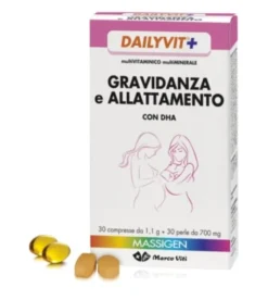 MASSIGEN GRAVIDANZA ALLATTAMENTO CON ACIDO FOLICO MULTIVITAMINICO E MULTIMINERALE 30 COMPRESSE RIVESTITE DA 1,1 G + 30 PERLE DA 700 MG