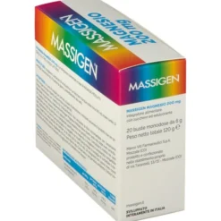 MASSIGEN MAGNESIO 20 BUSTINE DA 6 G GUSTO LIMONE SENZA GLUTINE SENZA LATTOSIO CON ZUCCHERO ED EDULCORANTE