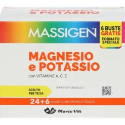 MASSIGEN MAGNESIO POTASSIO 24 BUSTINE + 6 BUSTINE