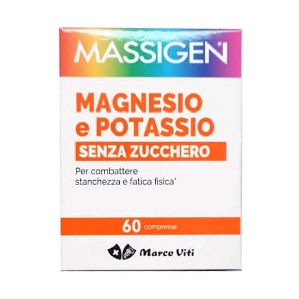 MASSIGEN MAGNESIO POTASSIO SENZA ZUCCHERI 60 COMPRESSE